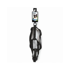 DOG NYLON HARNESS BLACK 5" - 10" PDQ - 072929299339