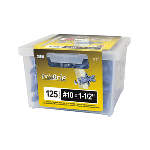 TRIPLEGRIP #10 BLUE #172T 125PCS - 172T