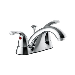 FAUCET BATHROOM 2 HANDLE W/POPUP CHROME 0.5GPM - 194671039978