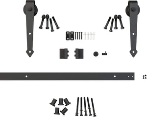 Black Arrow Décor. Barn Door Hdwre Kit - 246008MATBC
