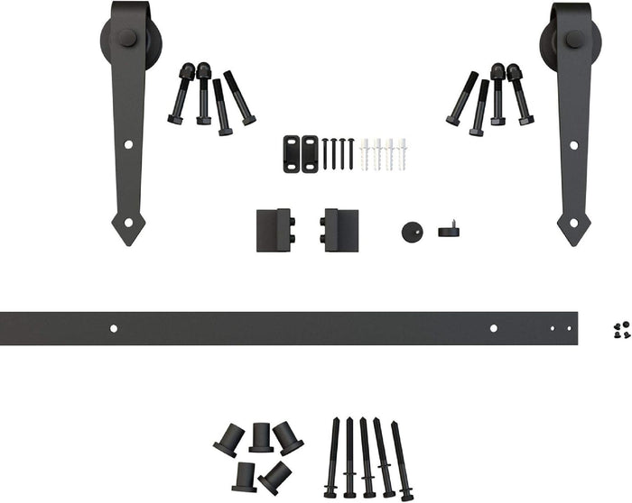 Black Arrow Décor. Barn Door Hdwre Kit - 246008MATBC