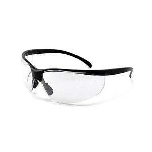 SAFETY GLASS WITH CLEAR LENS ANTI SCRATCH BLACK ADJUSTABLE LEGS - 4897047310331