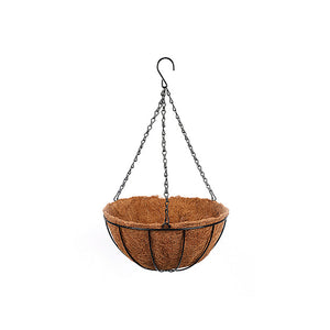 GARDEN STEEL WIRE HANGING BASKET DIA25.5 X H12.5CM (10") - 4897047322037
