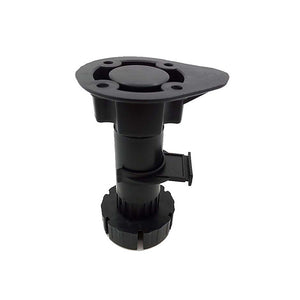 FURNITURE LEG PLASTIC BLACK ADJUSTABLE HEIGHT 4"-5"(100-130MM) PK4 - 4897047343032