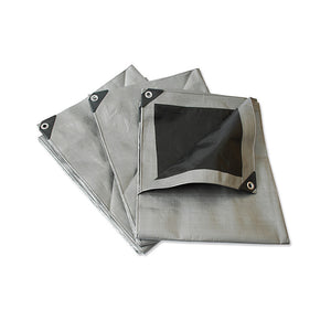 TARPAULIN 12X17M GREY REINFORCED - 660731230642