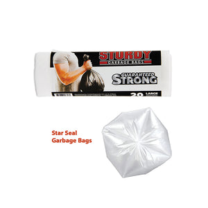 GARBAGE BAGS LARGE 30X36 FROSTED STURDY - 672663003164