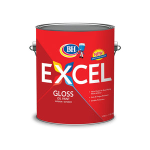 EXCEL GLOSS OIL WHITE 1GAL - 708018220754