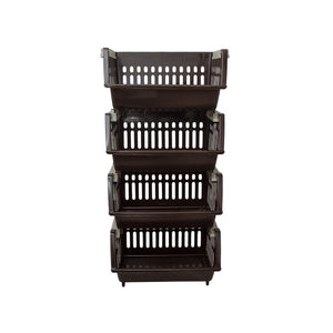 ORGANIISER MULTIPURPOSE STACKABLE 4-TIER PLASTIC - 7441033507532