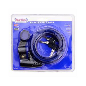 BICYCLE CABLE PADLOCK 60" - 7453001110941