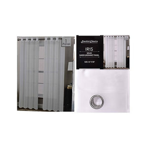 CURTAIN W/GROMMETS 52X84 IRIS WHITE - 7453126240127