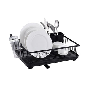 IRON DISH RACK W/ PLASTIC TRAY  - 8338024018100
