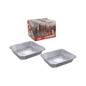FOIL TRAYS WITH COVER  2 , DEEP RECTANGULAR - 8338024031598