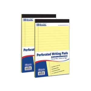 NOTE PAD YELL. 5X8" W/LINES #555 BAZIC (SINGLE UNIT) - BZ555