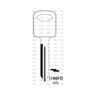 H75 KEY BLANKS 1196FD - H75