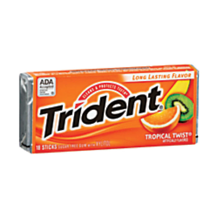 TRIDENT GUM TROPICAL TWIST (12) - 012546619592