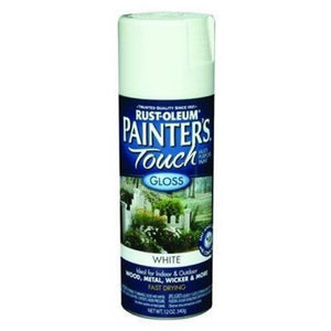 RUSTOLEUM GL. WHITE 12OZ SPRAY PAINT - 020066187477