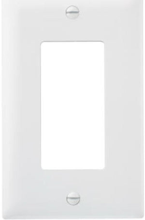 DECOR WALL PLATE 1GANG WHITE - 032664155901