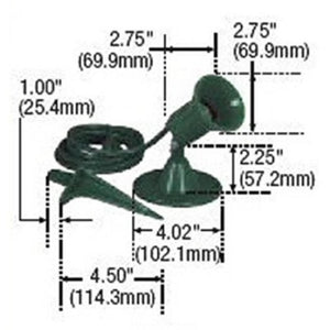 FLOODLIGHT LAMPHOLDER PLASTIC GREEN - 032664539022