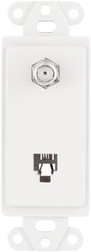 FLUSH MOUNT TELEPHONE JACK #3562W - 032664546914