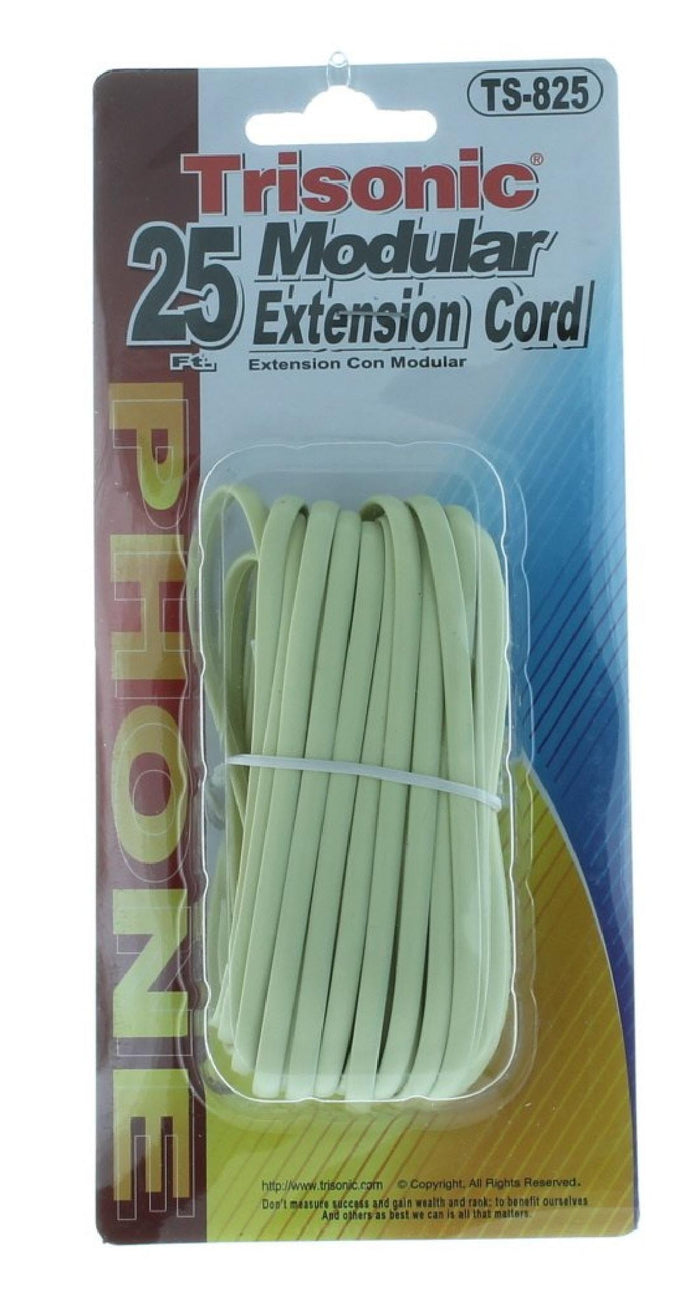 MODULAR EXT CORD 25FT TS 825 - 039612982015
