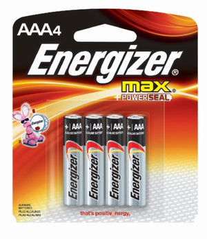 BATTERIES AAA 4PK ENERGIZER - 039800099099