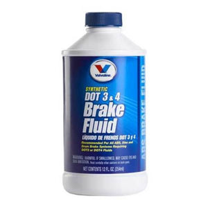 BRAKE FLUID DOT 3AND4 12OZ VALVOLINE (AA) - 074130790858