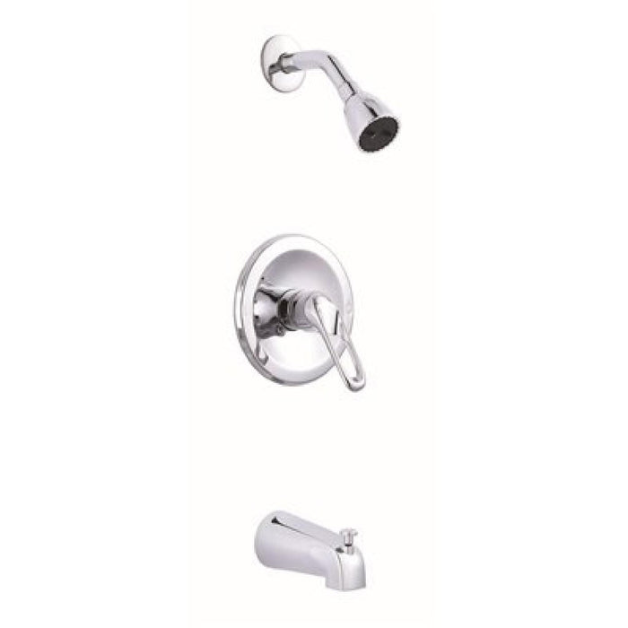FAUCET TUB AND SHOWER 1 HANDLE CHROME - 076335237299