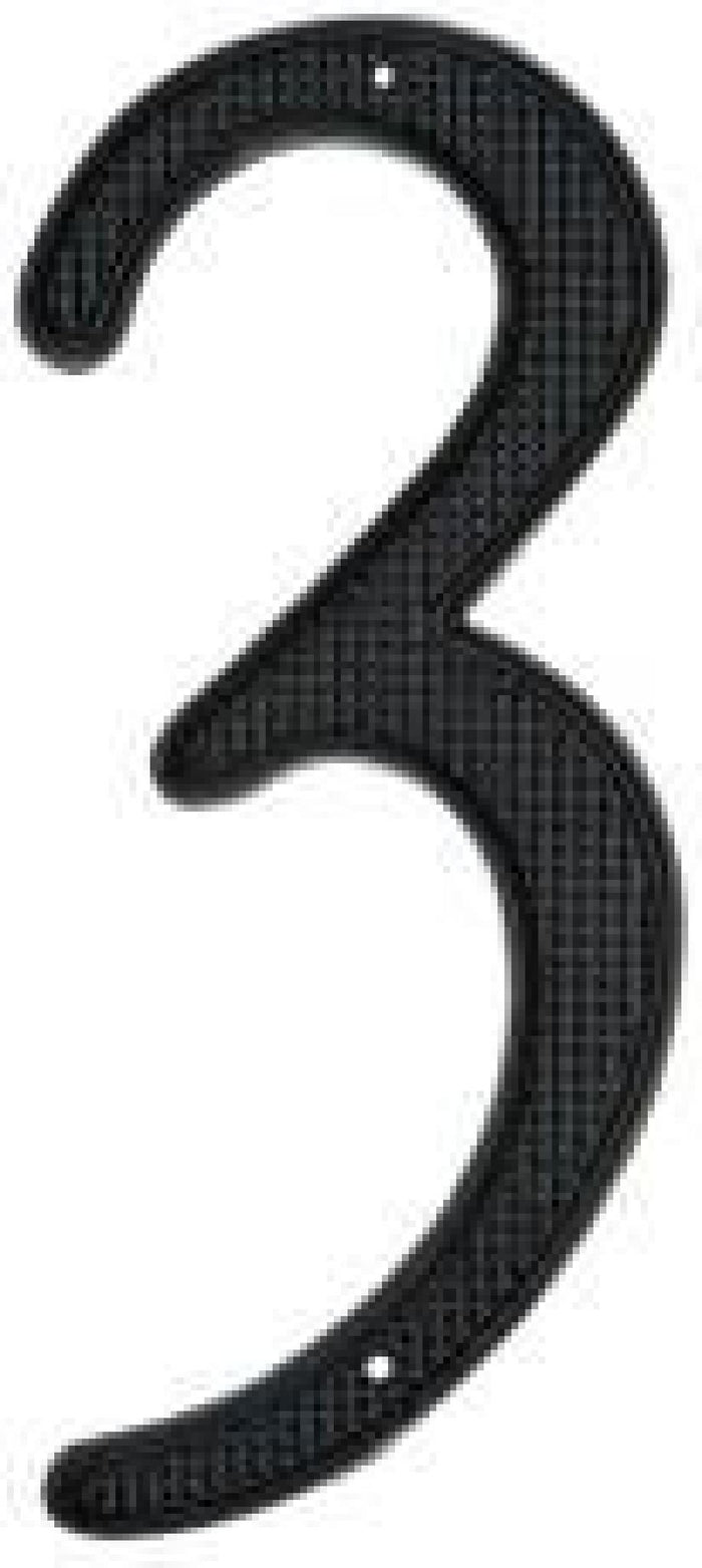 HOUSE NUMBER # 3 BLACK EACH - 076335996837
