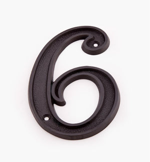HOUSE NUMBER 6" OR "9" BLACK - 076335996868