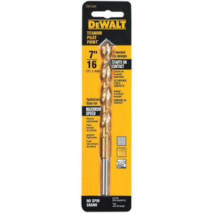DRILL BIT 7/16" TITANIUM PILOT POINT - 076812030047