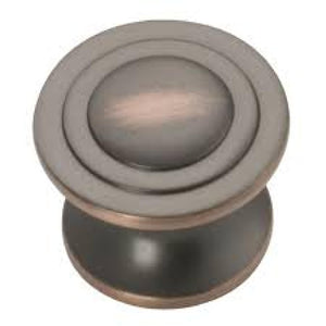 KNOB SOLID ANTIQUE COPPER MEDIUM - 078555814083
