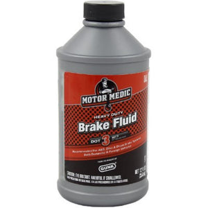 BRAKE FLUID DOT3 REG. 12OZ MOTOR MEDIC - 078698134413