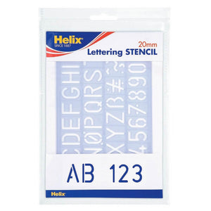 STENCIL LETTERING 20MM - 079252089217