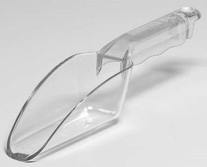 6OZ CLEAR PLASTIC SCOOP (F) - 099511309085