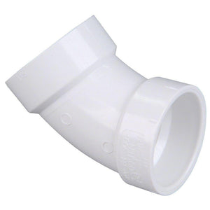 BEND 3" PVC 45DEG DWV LIGHT - 2503