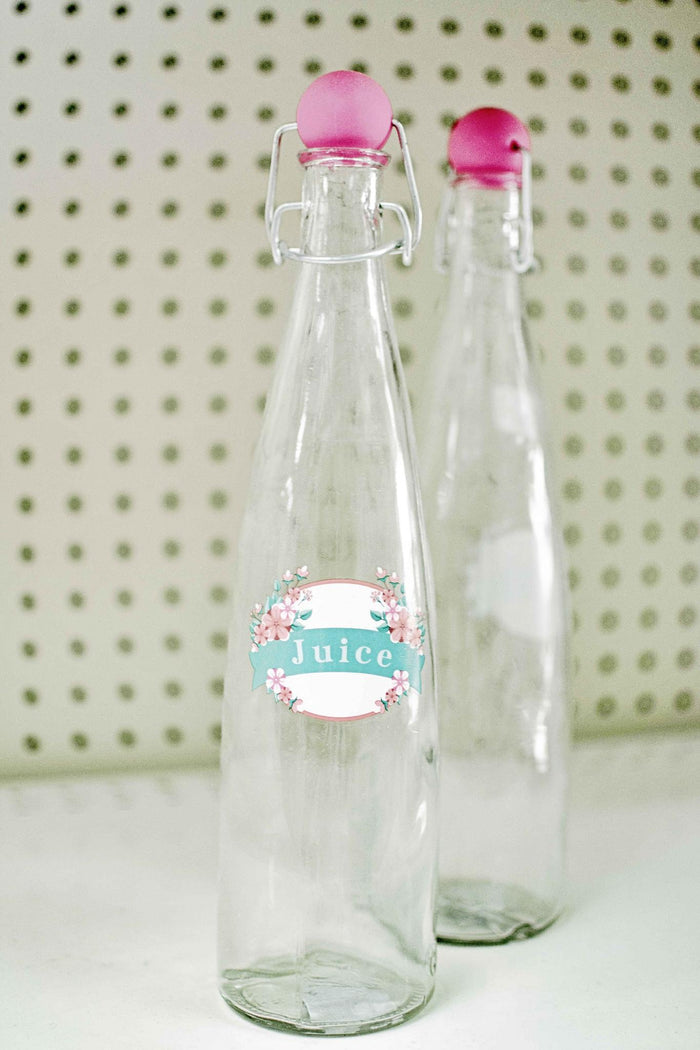 GLASS  BOTTLE WITH BALL LID - 341180847475