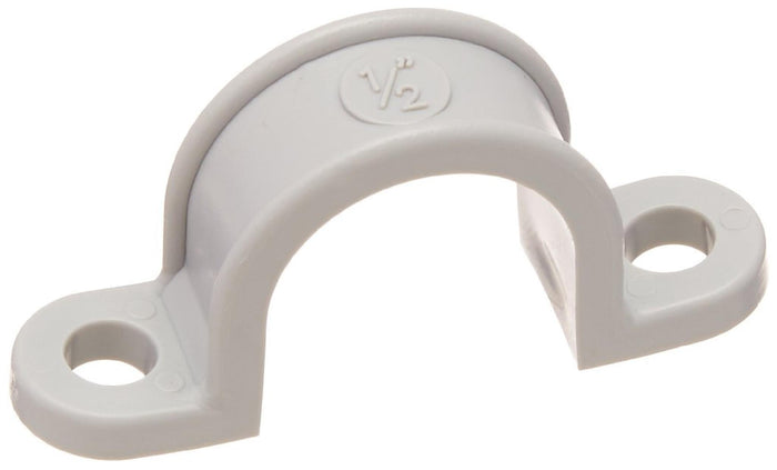 STRAPS 1/2 PVC 2 HOLE GREY - 461232