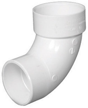 1-1/2 PVC DWV ST 90 ELL - 611942033706