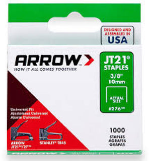 STAPLES JT21 7/16x3/8" ARROW THIN - 660731143539