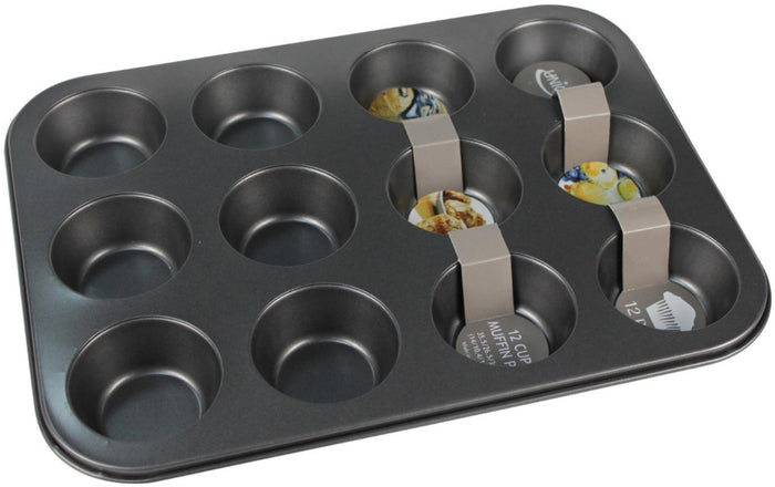 MUFFIN PAN 12CUP 14X10X1.25" - 687929005271