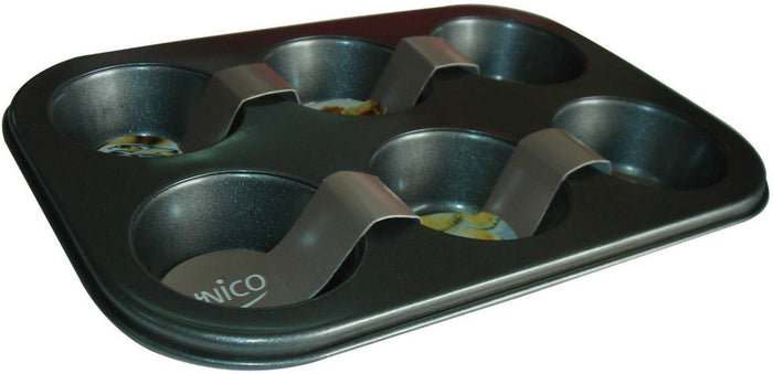 MUFFIN PAN 6CUP 10.5X7.5X1.25" - 687929005288