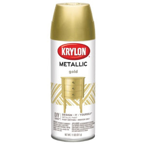 SPRAY PAINT GOLD METALLIC BRILLIANT 12OZ - 724504017066