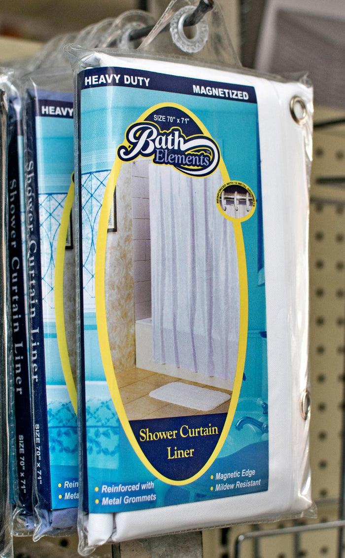 SHOWER CURTAIN LINER WHITE HEAVY DUTY - 729193773019