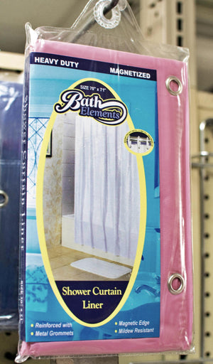 SHOWER CURTAIN LINER ROSE HEAVY DUTY - 729193773095