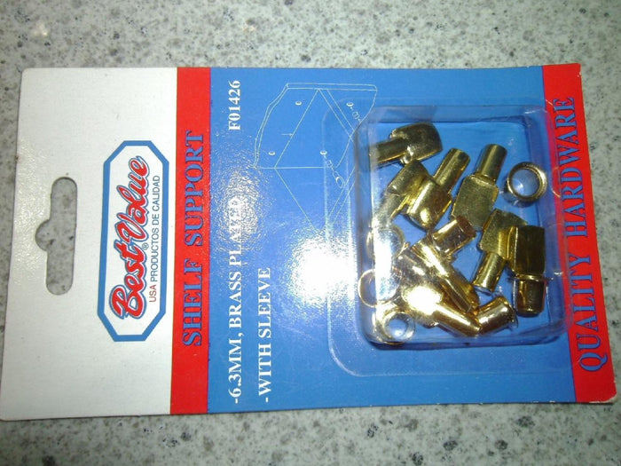 SHELF SUPPORT BP 8PCS. 6.3MM - 7453001131243