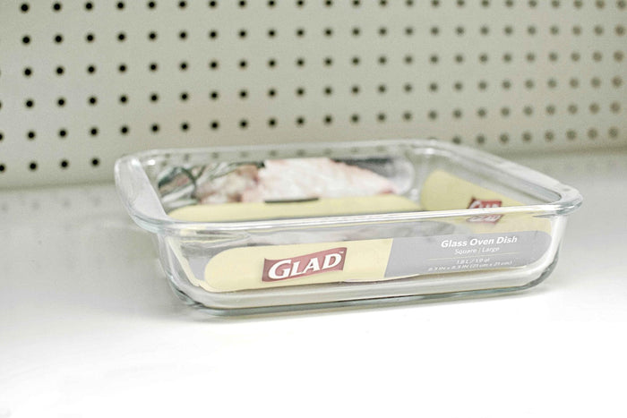 OVEN DISH GLASS SQUARE " GLAD" - 749732780049