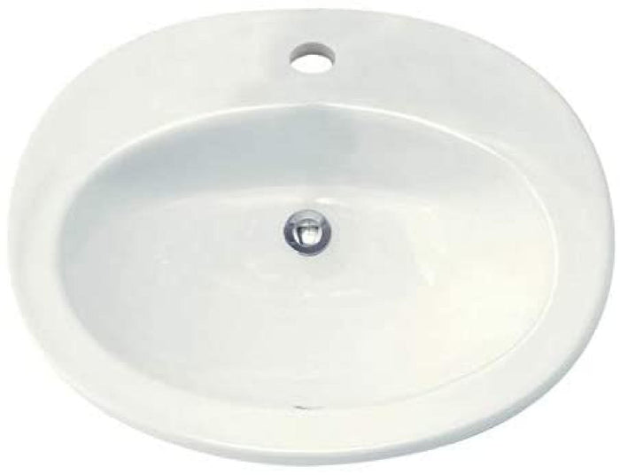 FACE BASIN VESSEL SINK PIAZZA WHITE - 7500051168405