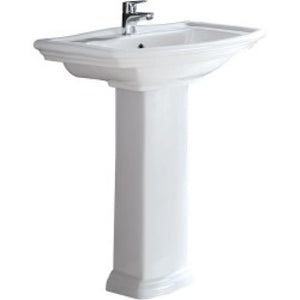 SINK PEDESTAL SET MILENIO  WHITE 4" - 7500051173140
