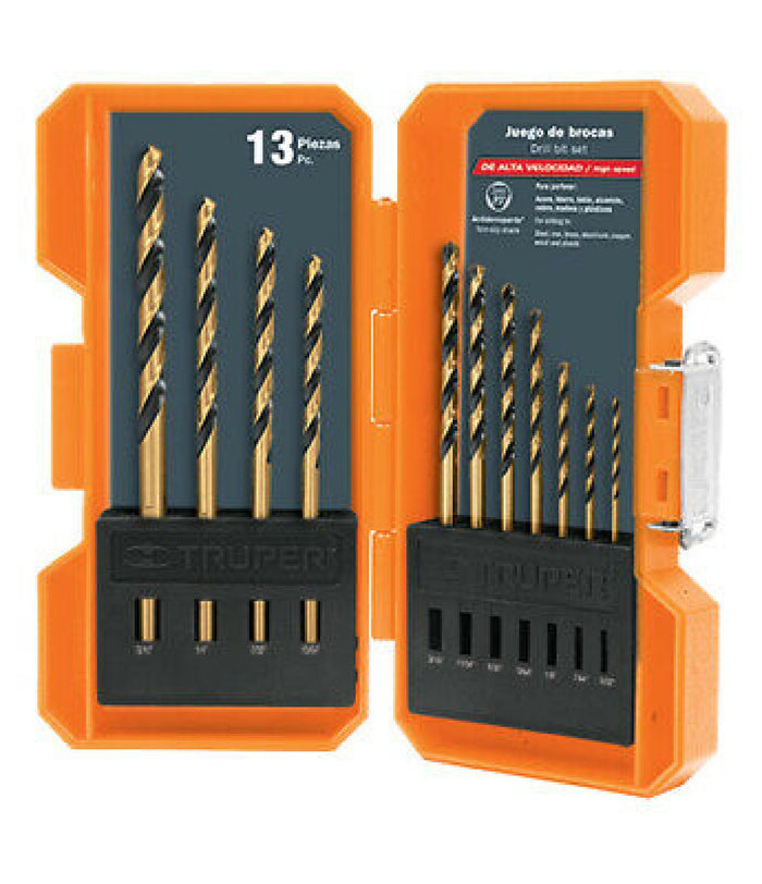 DRILL BIT STEEL SET 13PCS - 7501206671436