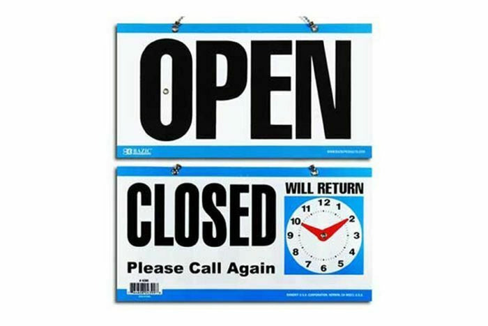 SIGN OPEN/CLOSED - 764608043998